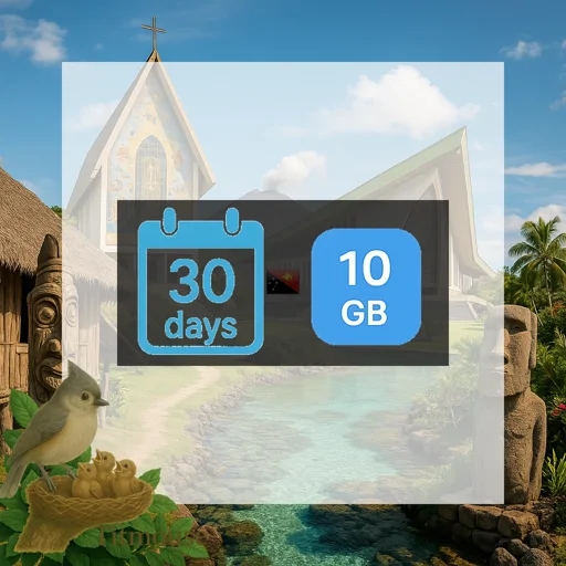 Papua New Guinea - 10 GB - 30 Days