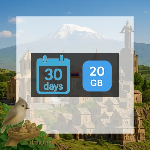 Armenia - 20 GB - 30 days