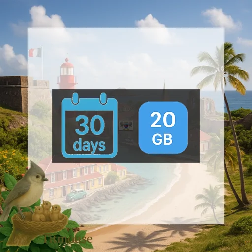 Saint Barthélemy - 20 GB - 30 Days