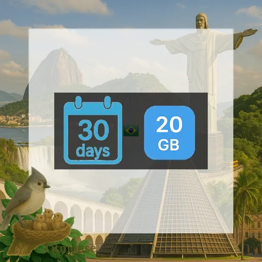 Brazil - 20 GB - 30 days