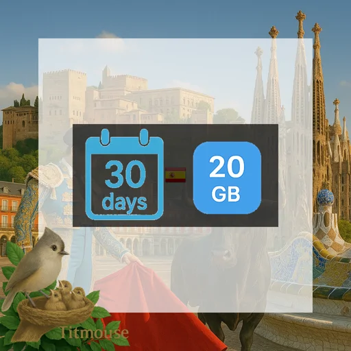 Spain - 20 GB - 30 days