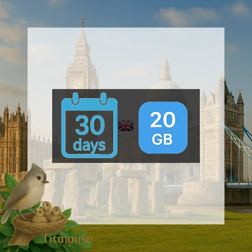 United Kingdom - 20 GB - 30 Days