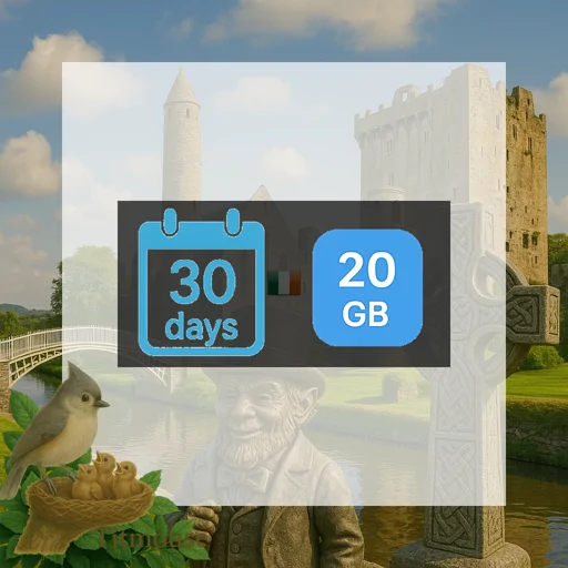 Ireland - 20 GB - 30 Days
