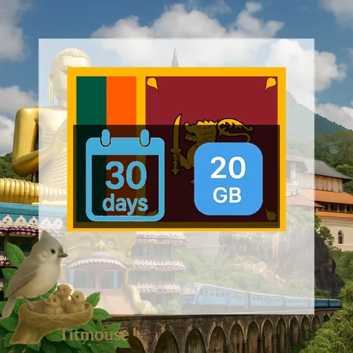 Sri Lanka - 20 GB - 30 Days