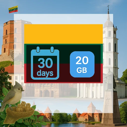 Lithuania - 20 GB - 30 Days