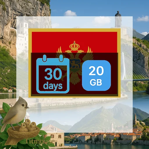 Montenegro - 20 GB - 30 Days
