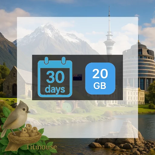 New Zealand - 20 GB - 30 Days