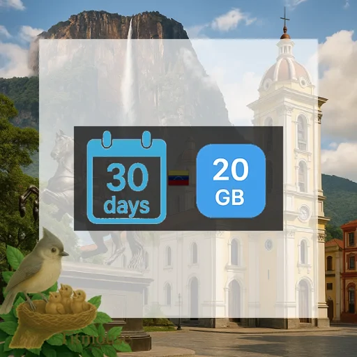 Venezuela - 20 GB - 30 days