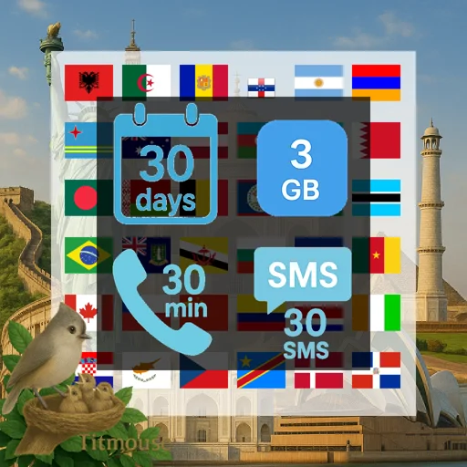 Discover Global - 3 GB - 30 SMS - 30 Mins - 30 Days