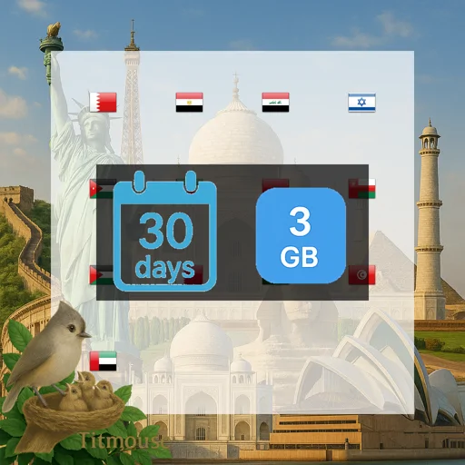 Middle East and North Africa - 3 GB - 30 days