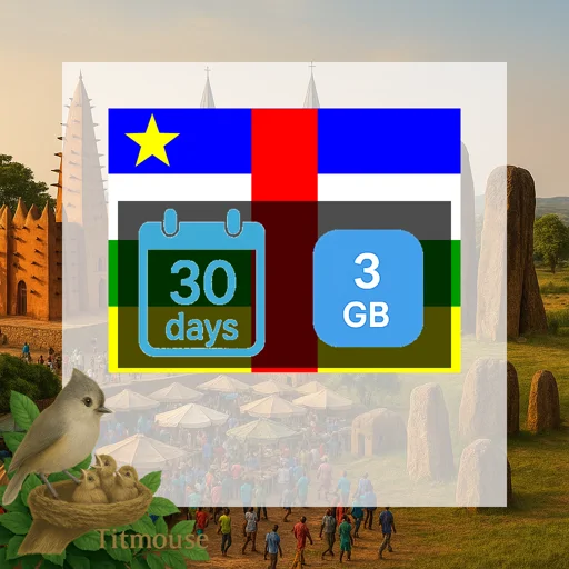 Central African Republic - 3 GB - 30 Days