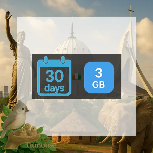 Côte d'Ivoire - 3 GB - 30 Days