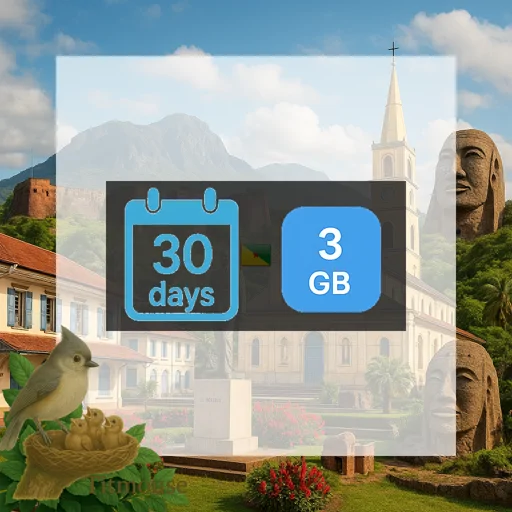 French Guiana - 3 GB - 30 days