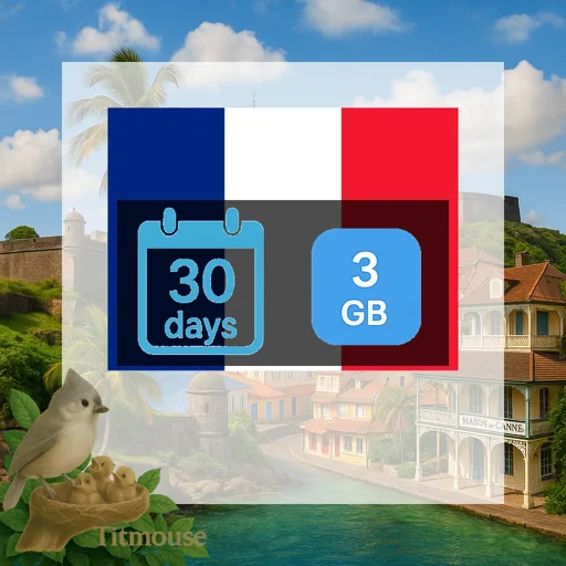 Guadeloupe - 3 GB - 30 Days