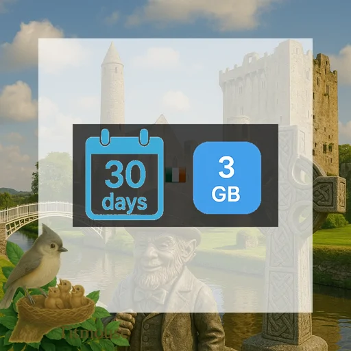 Ireland - 3 GB - 30 Days