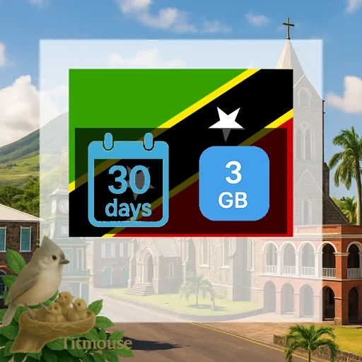 Saint Kitts and Nevis - 3 GB - 30 Days