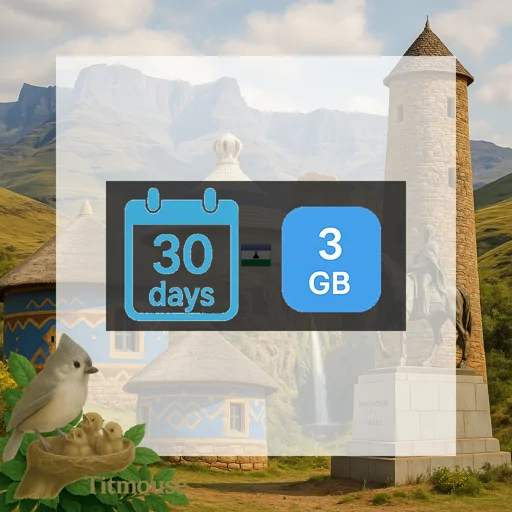Lesotho - 3 GB - 30 Days
