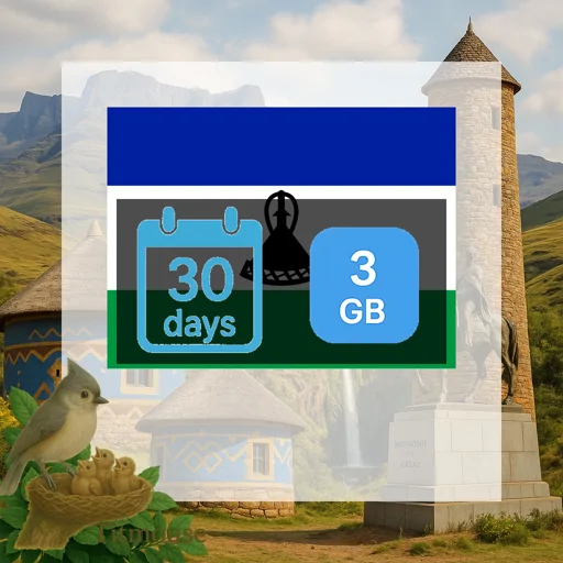 Lesotho - 3 GB - 30 Days