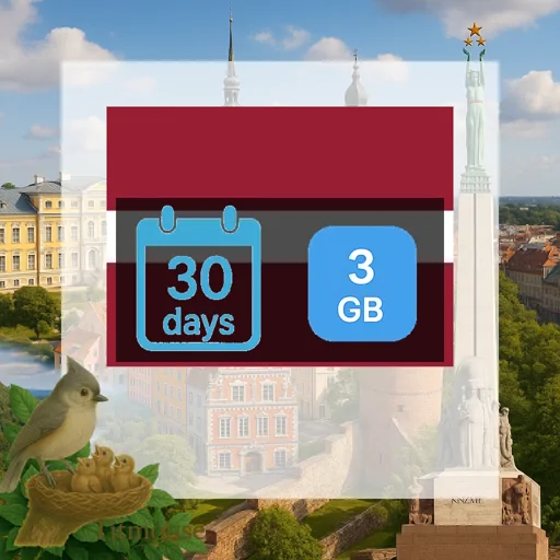 Latvia - 3 GB - 30 Days