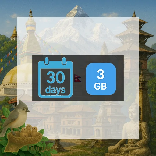 Nepal - 3 GB - 30 Days