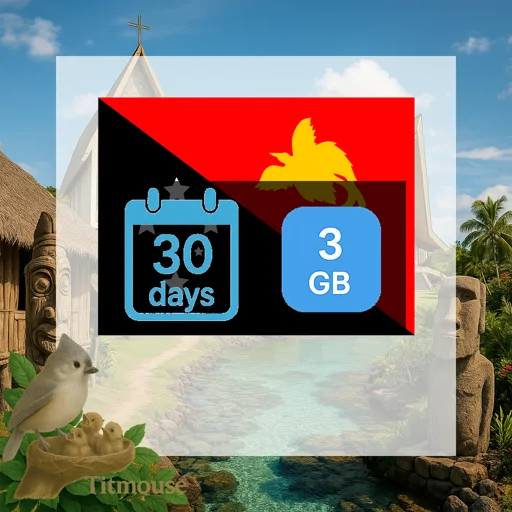 Papua New Guinea - 3 GB - 30 Days