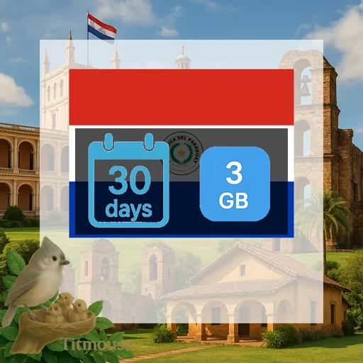 Paraguay - 3 GB - 30 Days