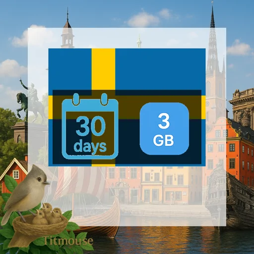 Sweden - 3 GB - 30 Days