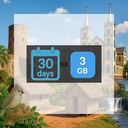 Suriname - 3 GB - 30 Days