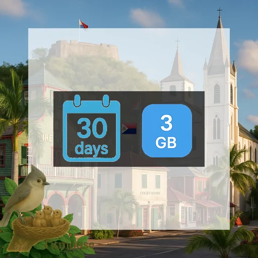Sint Maarten (Dutch Part) - 3 GB - 30 Days
