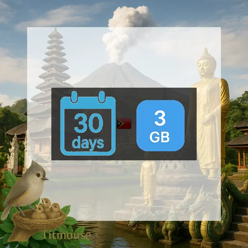 Timor - Leste - 3 GB - 30 days