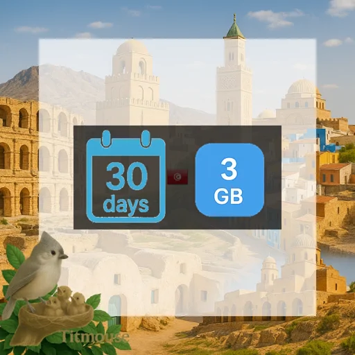 Tunisia - 3 GB - 30 days