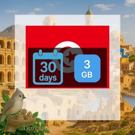 Tunisia - 3 GB - 30 Days