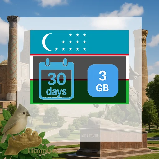 Uzbekistan - 3 GB - 30 Days