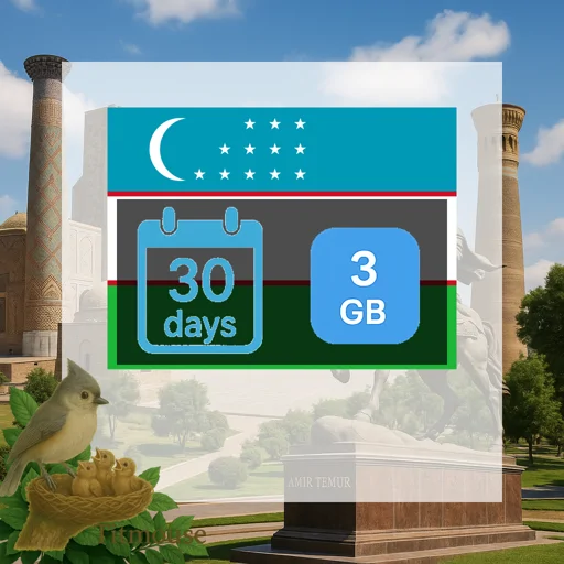 Uzbekistan - 3 GB - 30 Days