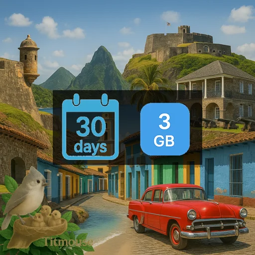 Caribbean Islands - 3 GB - 30 Days
