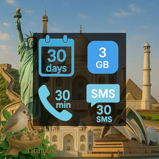 Discover Global - 3 GB - 30 SMS - 30 Mins - 30 days