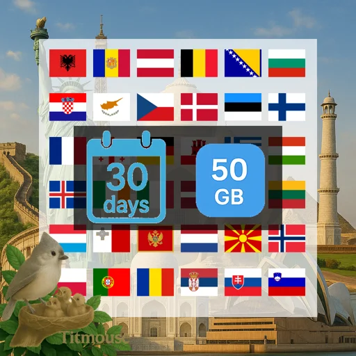 Europe - 50 GB - 30 Days