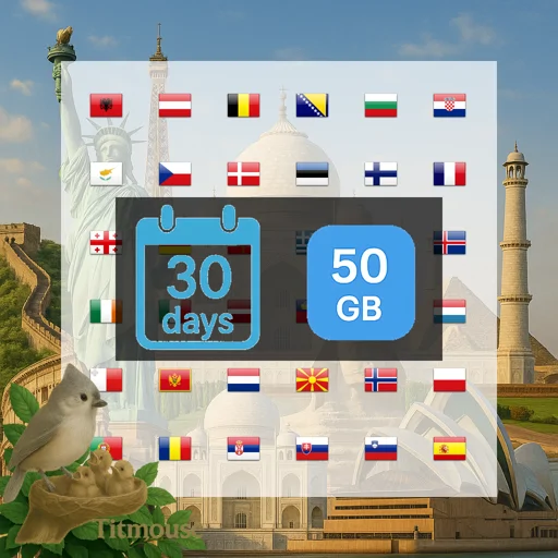 Europe - 50 GB - 30 days