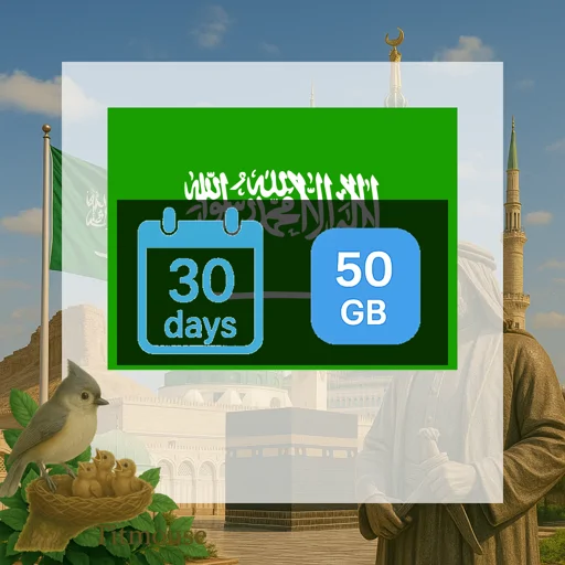 Saudi Arabia - 50 GB - 30 Days