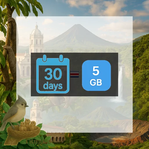 Costa Rica - 5 GB - 30 days
