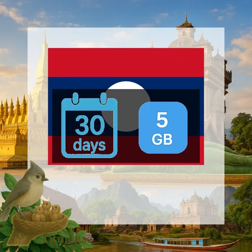 Laos - 5 GB - 30 Days