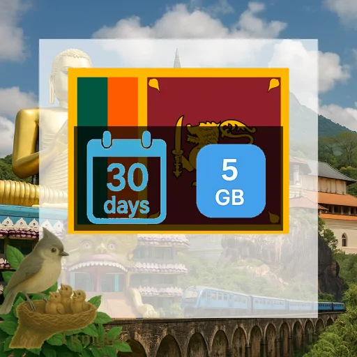 Sri Lanka - 5 GB - 30 Days