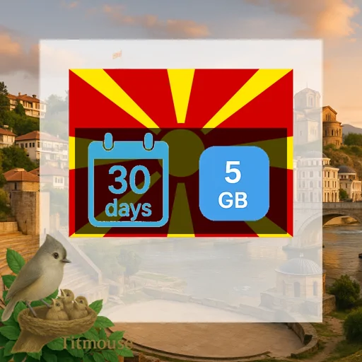 North Macedonia - 5 GB - 30 Days