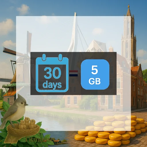 Netherlands - 5 GB - 30 Days