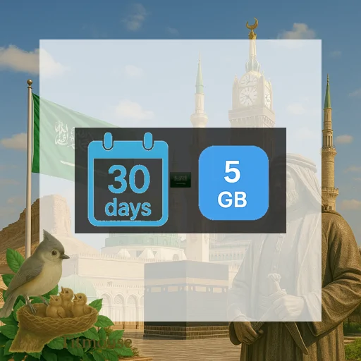 Saudi Arabia - 5 GB - 30 days