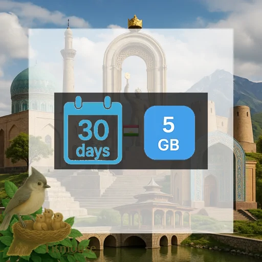 Tajikistan - 5 GB - 30 Days