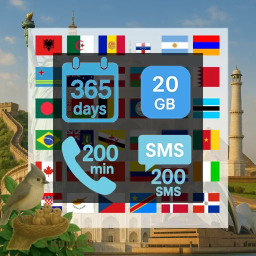 Discover Global - 20 GB - 200 SMS - 200 Mins - 365 Days