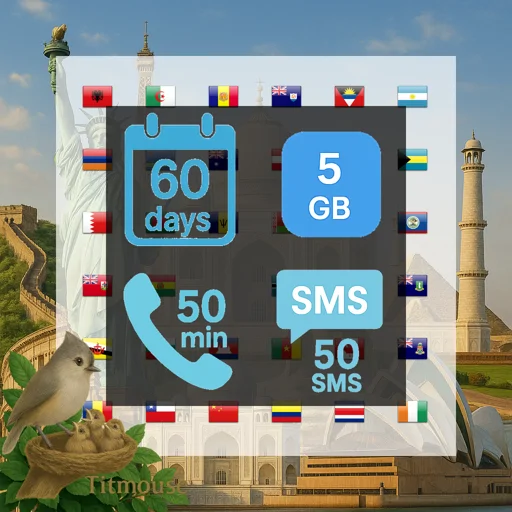 Discover Global - 5 GB - 50 SMS - 50 Mins - 60 days