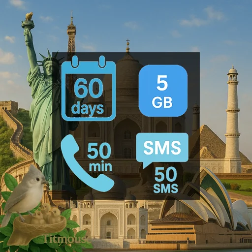 Discover Global - 5 GB - 50 SMS - 50 Mins - 60 days
