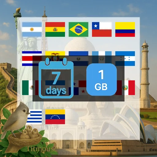 Latin America - 1 GB - 7 Days